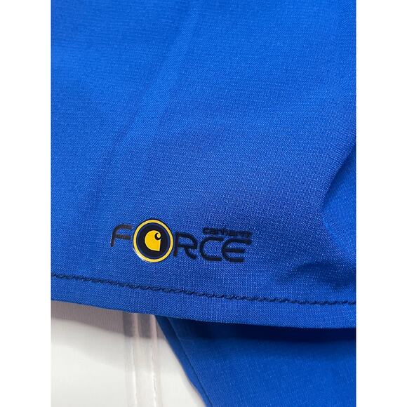 Carhartt Force Royal Blue Scrub Top Nurse Medical - Size Women's Medium - Picture 5 of 8